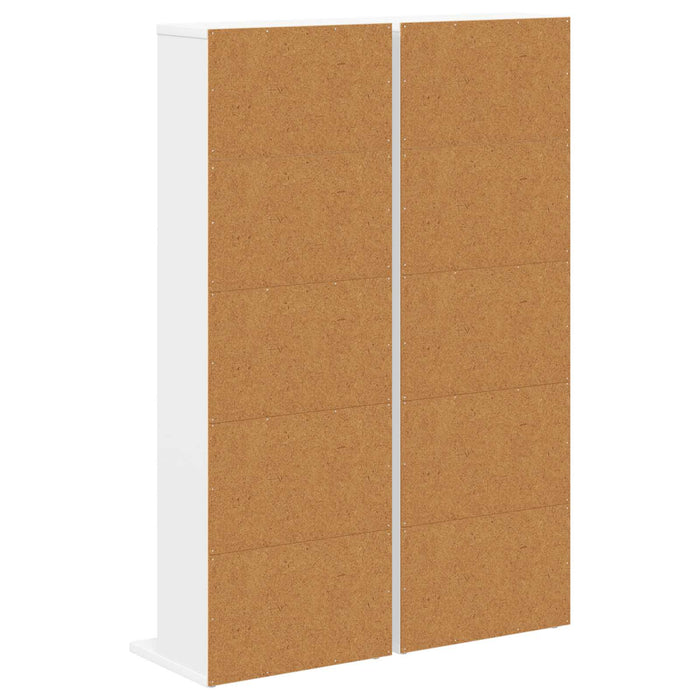 Dulap pentru CD-uri 2 buc. Alb 33 x 23,5 x 97,5 cm WALTI