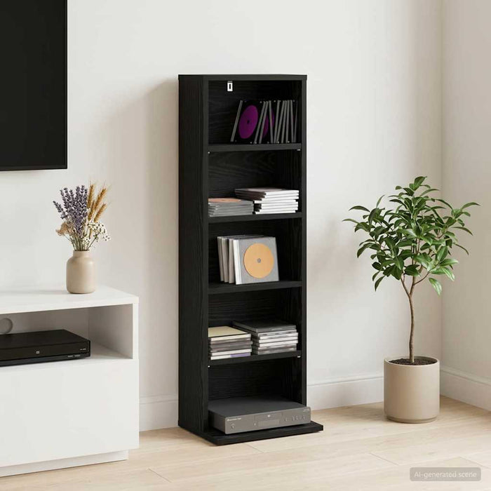 Dulap pentru CD-uri Stejar Negru 33 x 23,5 x 97,5 cm - WALTI WALTI