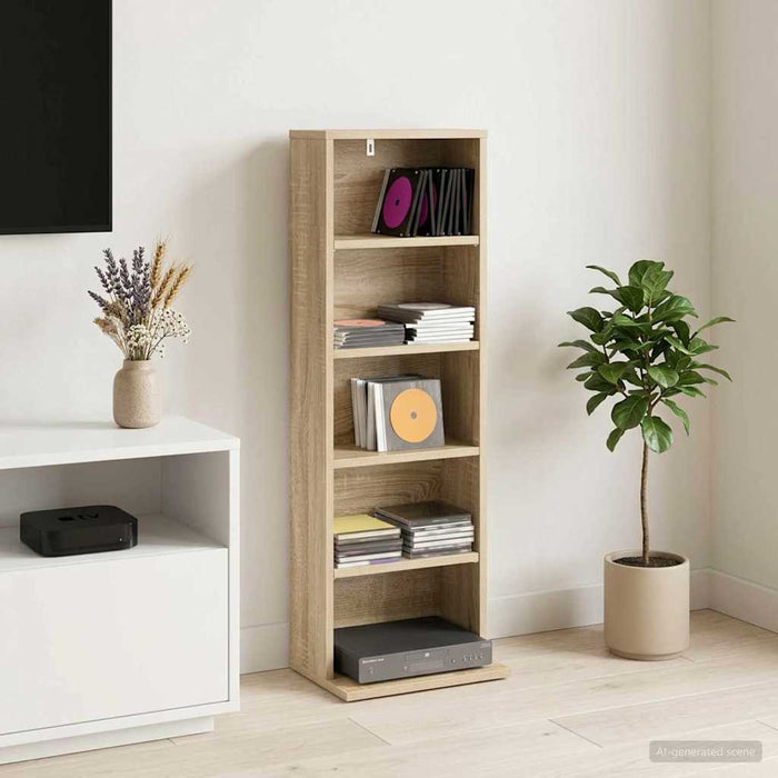 Dulap pentru CD-uri Stejar Sonoma 33 x 23,5 x 97,5 cm - WALTI WALTI