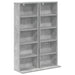 Dulap pentru CD-uri 2 buc. Gri Beton 33 x 23,5 x 97,5 cm - WALTI WALTI