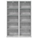 Dulap pentru CD-uri 2 buc. Gri Beton 33 x 23,5 x 97,5 cm - WALTI WALTI