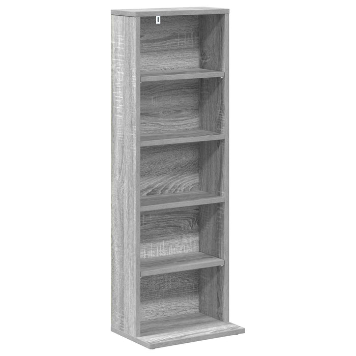 Dulap pentru CD-uri Sonoma gri 33 x 23,5 x 97,5 cm - WALTI WALTI
