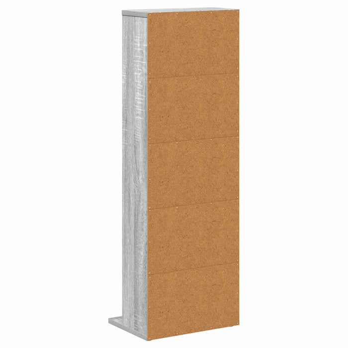 Dulap pentru CD-uri Sonoma gri 33 x 23,5 x 97,5 cm - WALTI WALTI