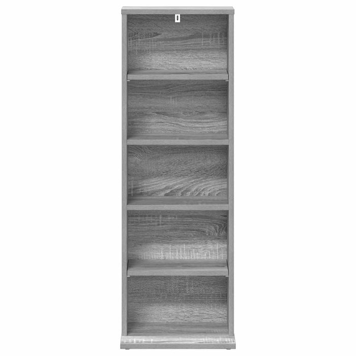 Dulap pentru CD-uri Sonoma gri 33 x 23,5 x 97,5 cm - WALTI WALTI