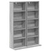Dulap pentru CD-uri 2 buc. Sonoma gri 33 x 23,5 x 97,5 cm - WALTI WALTI