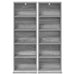 Dulap pentru CD-uri 2 buc. Sonoma gri 33 x 23,5 x 97,5 cm - WALTI WALTI
