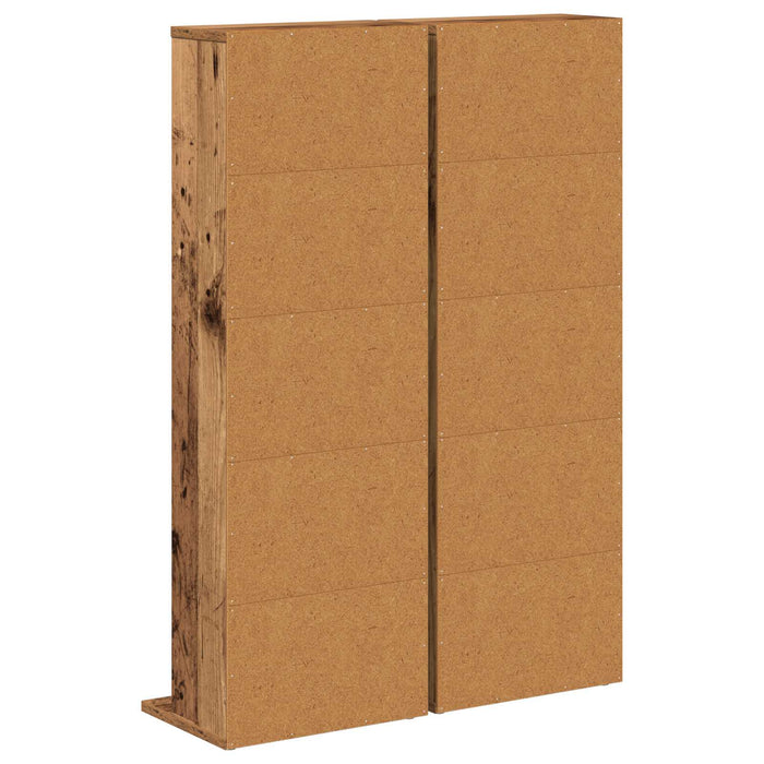 Dulap pentru CD-uri 2 buc. Lemn vechi 33 x 23,5 x 97,5 cm WALTI