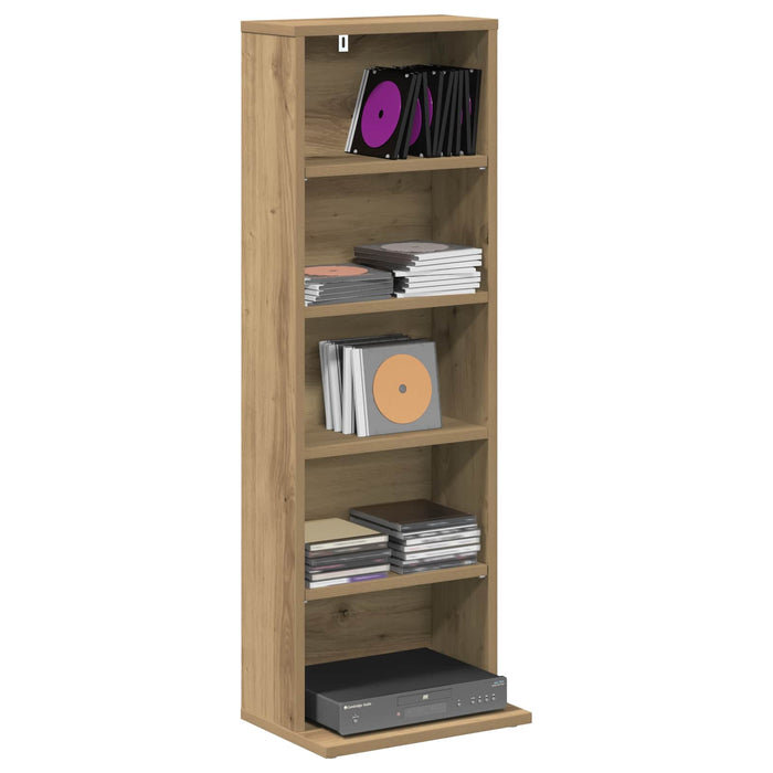 Dulap pentru CD-uri Stejar Artizanal 33 x 23,5 x 97,5 cm WALTI