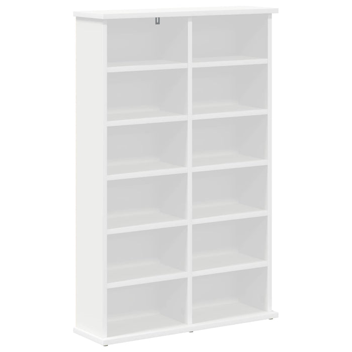 Dulap pentru CD-uri Alb 60 x 17 x 92 cm Lemn prelucrat - WALTI WALTI