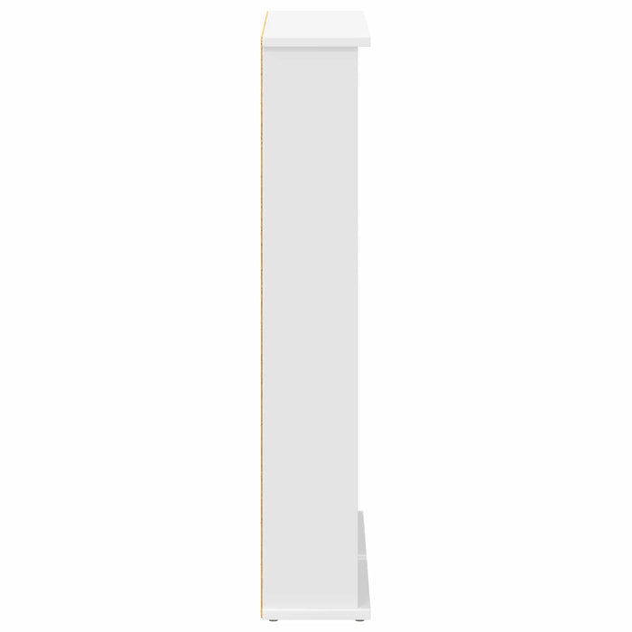 Dulap pentru CD-uri Alb 60 x 17 x 92 cm Lemn prelucrat - WALTI WALTI