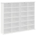 Dulap pentru CD-uri 2 buc. Alb 60 x 17 x 92 cm Lemn prelucrat - WALTI WALTI