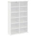 Dulap pentru CD-uri 2 buc. Alb 60 x 17 x 92 cm Lemn prelucrat - WALTI WALTI