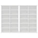 Dulap pentru CD-uri 2 buc. Alb 60 x 17 x 92 cm Lemn prelucrat - WALTI WALTI