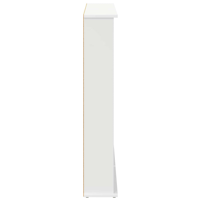 Dulap pentru CD-uri 2 buc. Alb 60 x 17 x 92 cm Lemn prelucrat - WALTI WALTI
