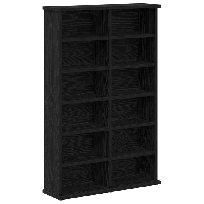 Dulap pentru CD-uri Stejar Negru 60 x 17 x 92 cm Lemn prelucrat - WALTI WALTI