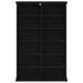 Dulap pentru CD-uri Stejar Negru 60 x 17 x 92 cm Lemn prelucrat - WALTI WALTI