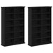 Dulap pentru CD-uri 2 buc. Stejar Negru 60 x 17 x 92 cm - WALTI WALTI
