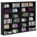 Dulap pentru CD-uri 2 buc. Stejar Negru 60 x 17 x 92 cm - WALTI WALTI