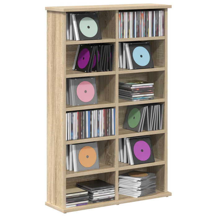 Dulap pentru CD-uri Stejar Sonoma 60 x 17 x 92 cm - WALTI WALTI