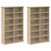 Dulap pentru CD-uri 2 buc. Stejar Sonoma 60 x 17 x 92 cm - WALTI WALTI