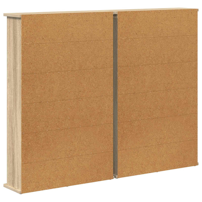 Dulap pentru CD-uri 2 buc. Stejar Sonoma 60 x 17 x 92 cm - WALTI WALTI