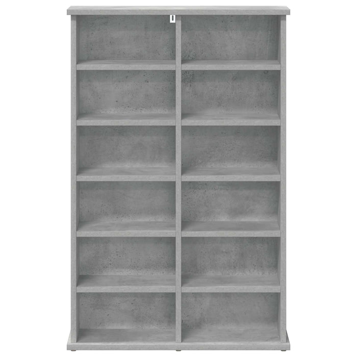 Dulap pentru CD-uri Gri Beton 60 x 17 x 92 cm Lemn prelucrat WALTI
