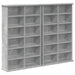 Dulap pentru CD-uri 2 buc. Gri Beton 60 x 17 x 92 cm - WALTI WALTI