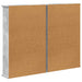 Dulap pentru CD-uri 2 buc. Gri Beton 60 x 17 x 92 cm - WALTI WALTI