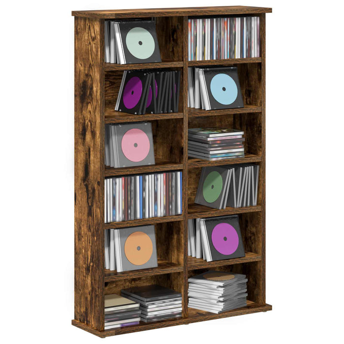 Dulap pentru CD-uri Stejar fumuriu 60 x 17 x 92 cm - WALTI WALTI