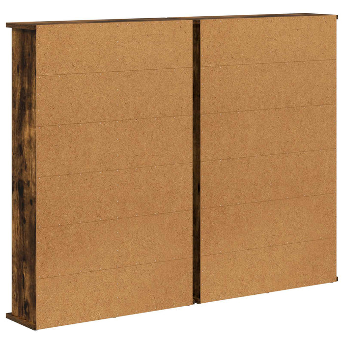 Dulap pentru CD-uri 2 buc. Stejar fumuriu 60 x 17 x 92 cm - WALTI WALTI