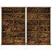 Dulap pentru CD-uri 2 buc. Stejar fumuriu 60 x 17 x 92 cm - WALTI WALTI
