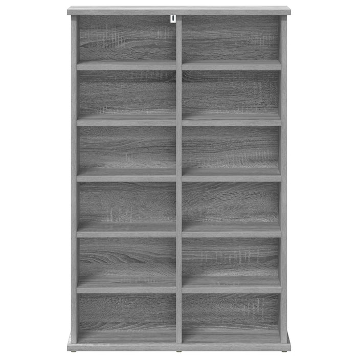Dulap pentru CD-uri Sonoma gri 60 x 17 x 92 cm Lemn prelucrat - WALTI WALTI