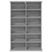 Dulap pentru CD-uri Sonoma gri 60 x 17 x 92 cm Lemn prelucrat - WALTI WALTI