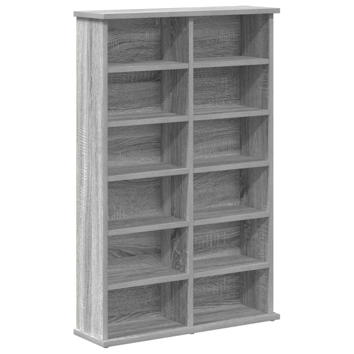 Dulap pentru CD-uri 2 buc. Sonoma gri 60 x 17 x 92 cm - WALTI WALTI