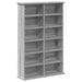 Dulap pentru CD-uri 2 buc. Sonoma gri 60 x 17 x 92 cm - WALTI WALTI