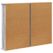 Dulap pentru CD-uri 2 buc. Sonoma gri 60 x 17 x 92 cm - WALTI WALTI