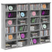 Dulap pentru CD-uri 2 buc. Sonoma gri 60 x 17 x 92 cm - WALTI WALTI
