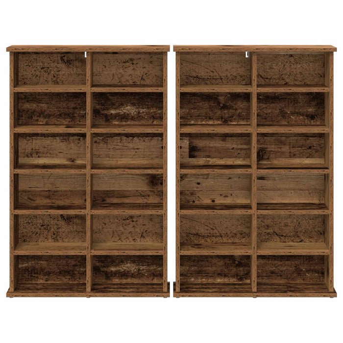 Dulap pentru CD-uri 2 buc. Lemn vechi 60 x 17 x 92 cm - WALTI WALTI
