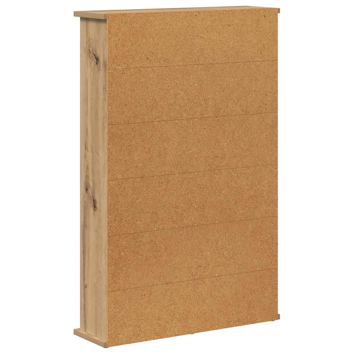 Dulap pentru CD-uri Stejar Artizanal 60 x 17 x 92 cm WALTI