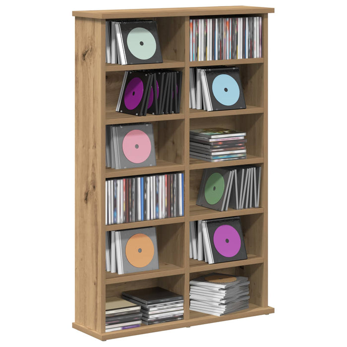 Dulap pentru CD-uri Stejar Artizanal 60 x 17 x 92 cm WALTI