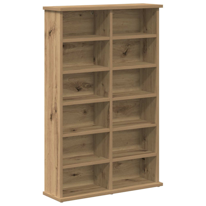Dulap pentru CD-uri 2 buc. Stejar Artizanal 60 x 17 x 92 cm - WALTI WALTI