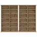 Dulap pentru CD-uri 2 buc. Stejar Artizanal 60 x 17 x 92 cm - WALTI WALTI