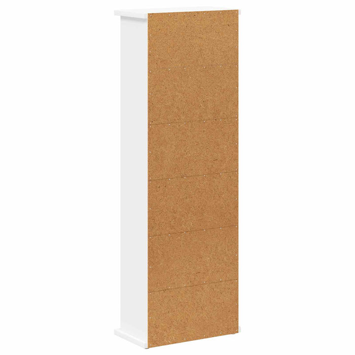 Dulap pentru CD-uri Alb 60 x 17 x 92 cm Lemn prelucrat WALTI