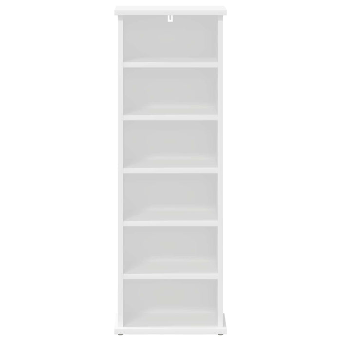 Dulap pentru CD-uri Alb 60 x 17 x 92 cm Lemn prelucrat WALTI