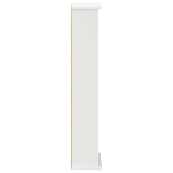 Dulap pentru CD-uri Alb 60 x 17 x 92 cm Lemn prelucrat WALTI