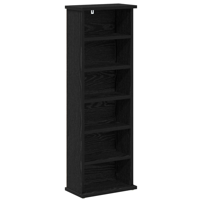 Dulap pentru CD-uri Stejar Negru 60 x 17 x 92 cm Lemn prelucrat WALTI