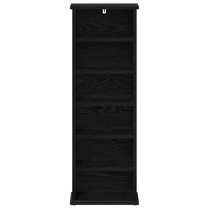 Dulap pentru CD-uri Stejar Negru 60 x 17 x 92 cm Lemn prelucrat WALTI