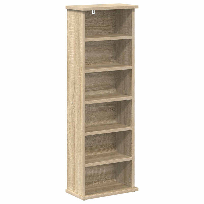 Dulap pentru CD-uri Stejar Sonoma 60 x 17 x 92 cm WALTI