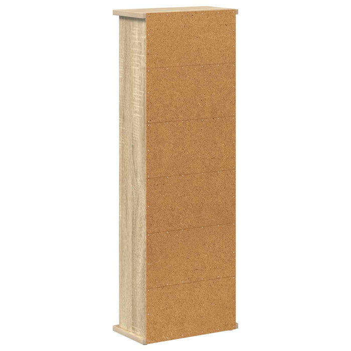 Dulap pentru CD-uri Stejar Sonoma 60 x 17 x 92 cm WALTI