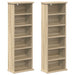 Dulap pentru CD-uri 2 buc. Stejar Sonoma 60 x 17 x 92 cm - WALTI WALTI